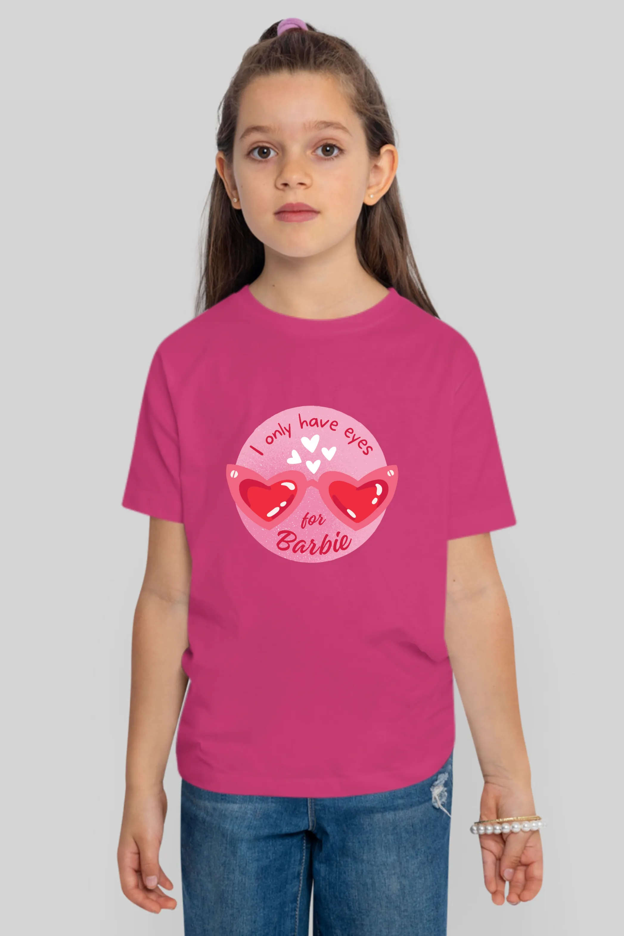 Barbie Gaze Printed T-shirt for girl