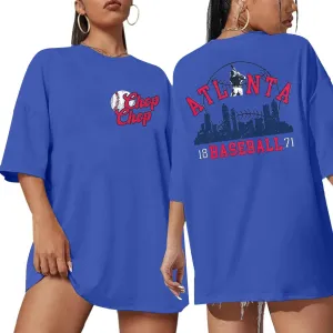 Baseball Shirt Women Oversized Tee - Vintage Baseball Season Fan Graphic Shirt Loose Fit Game Day Casual Tees Tops