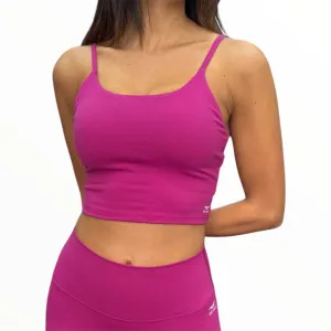 Basic Padded Crop Top - Orchid