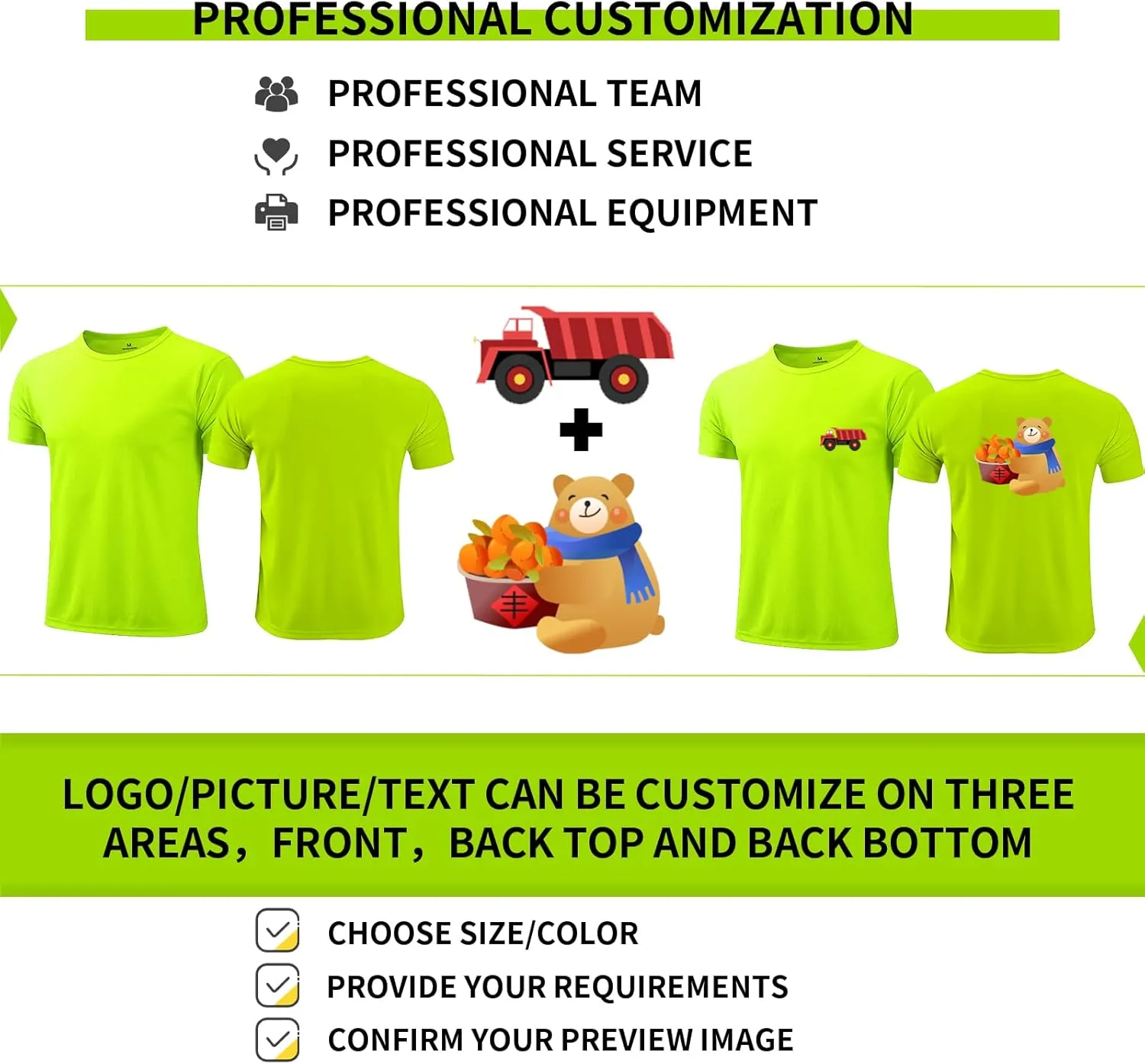 BeautyWill High Visibility Reflective Shirts for Men and Women Class 2 Safety Shirts with 6 Reflective Tapes