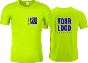 BeautyWill High Visibility Reflective Shirts for Men and Women Class 2 Safety Shirts with 6 Reflective Tapes