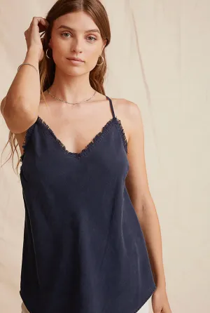 Bella Dahl Frayed Cami - Endless Sea