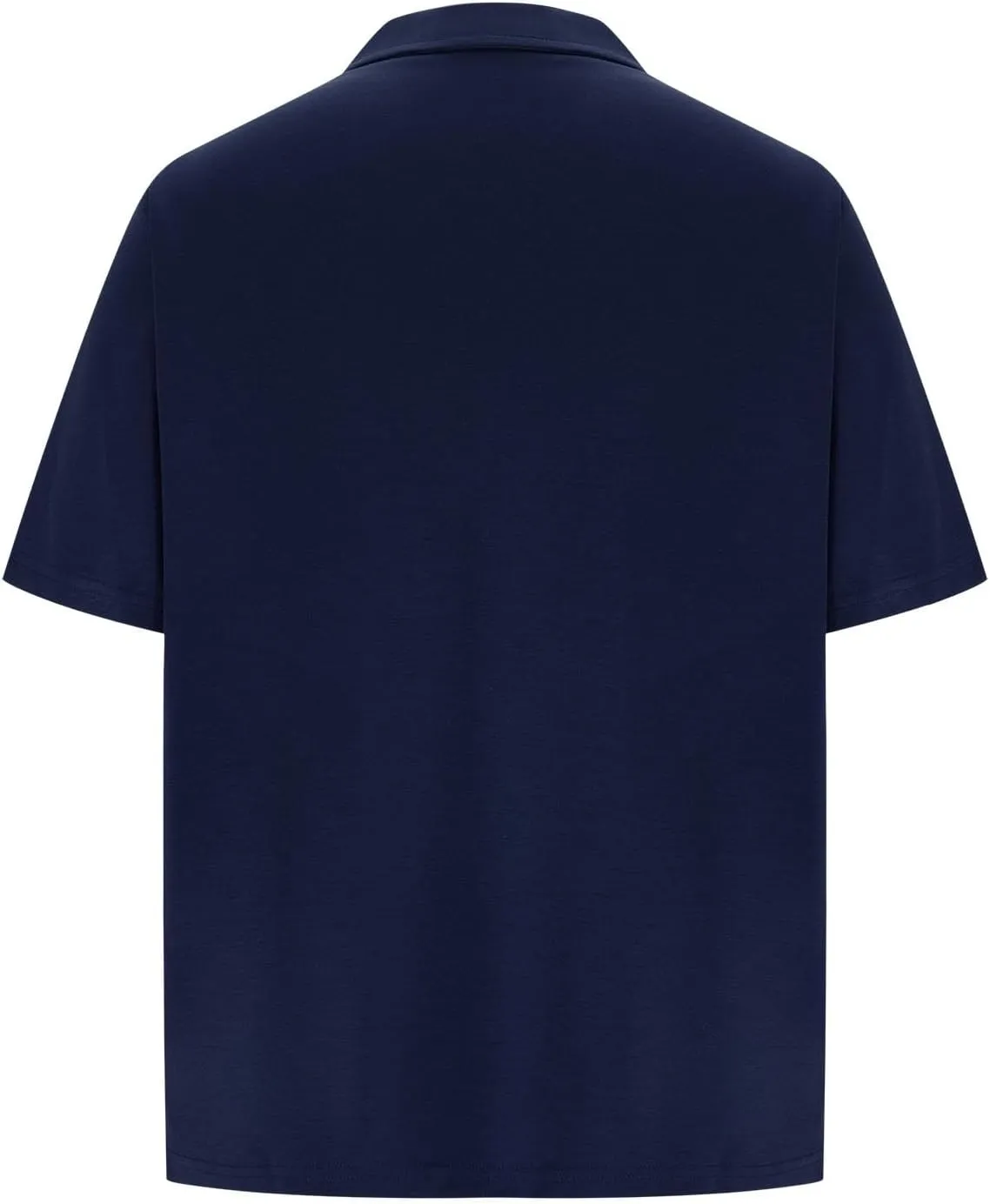 Big and Tall Polo Shirts for Men Cotton Short Sleeve Quarter Zipper Collar Shirts Casual Fashion Oversized Tops