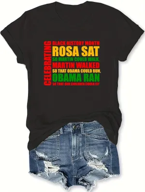Black History Shirts Awareness Shirts Plus Size Tops for Women Afro American Natural Hair Vintage Melanin Tees