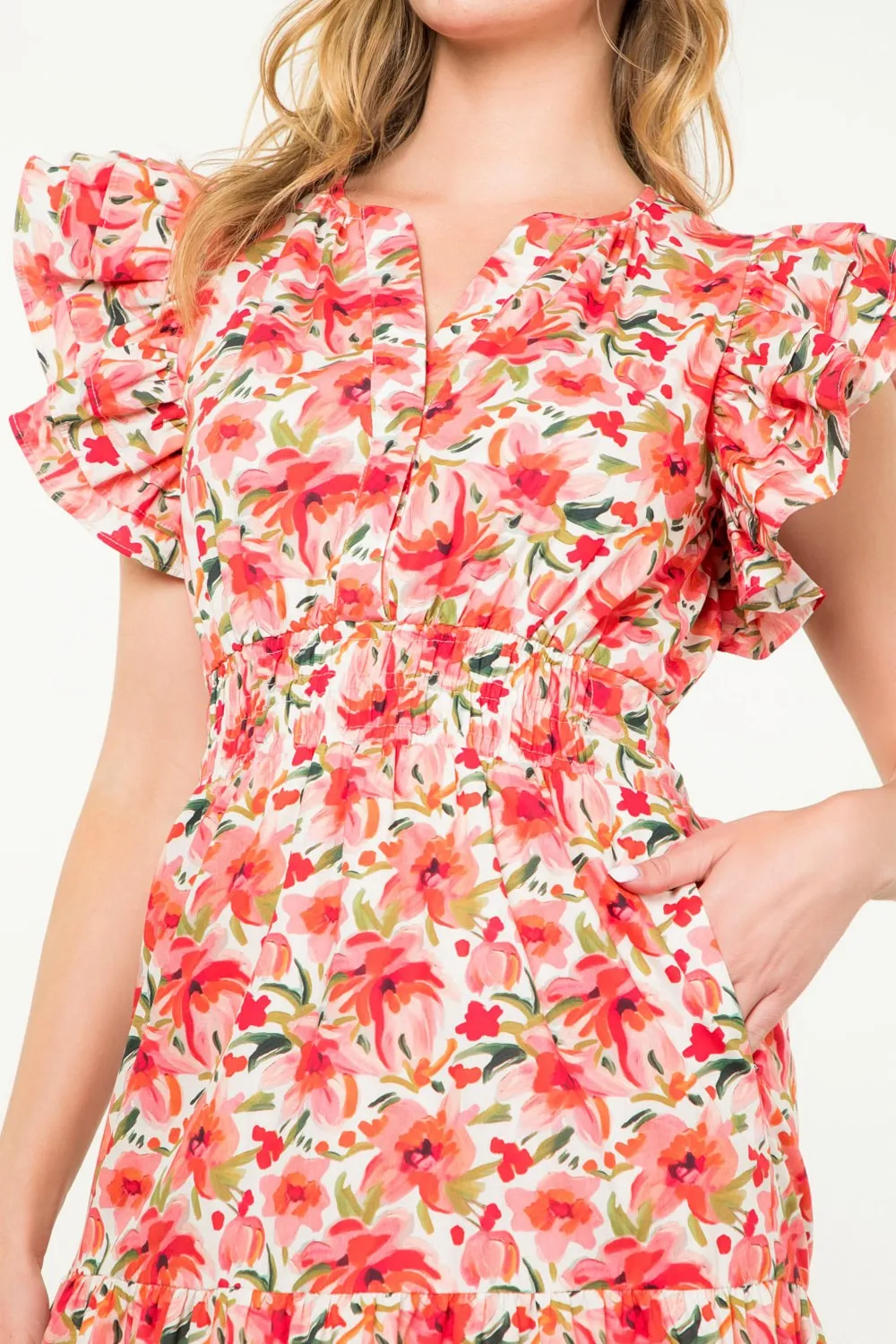 Blossom Breeze Midi Dress