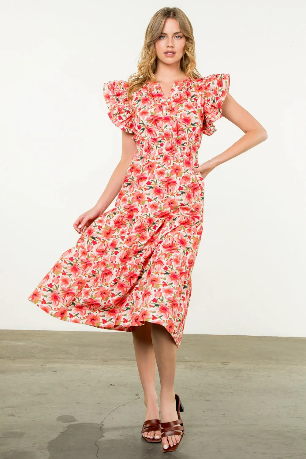 Blossom Breeze Midi Dress
