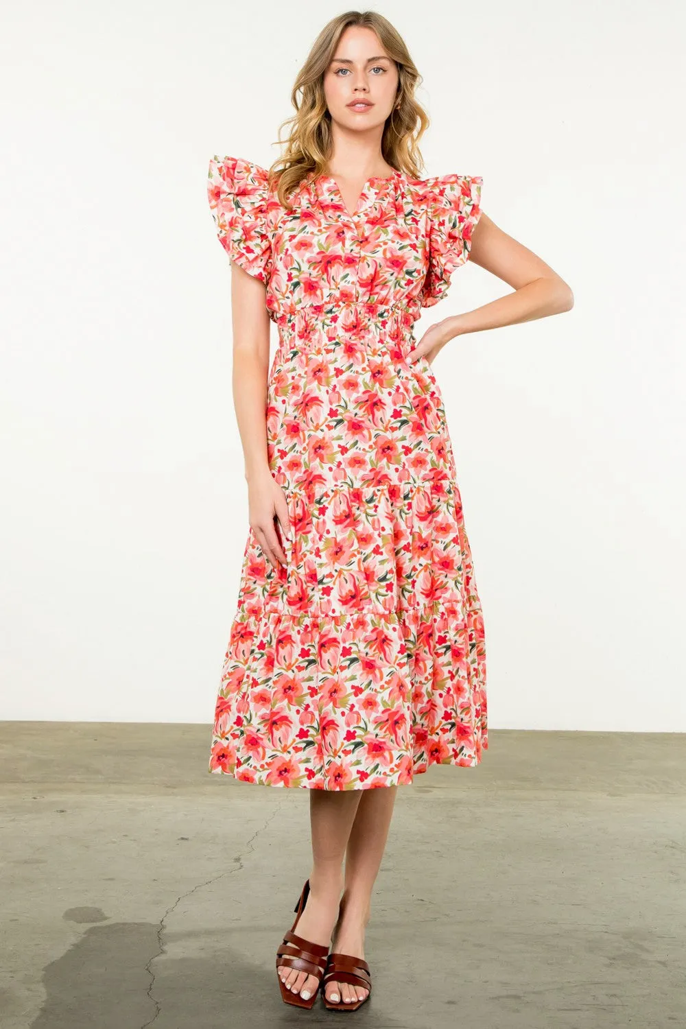 Blossom Breeze Midi Dress