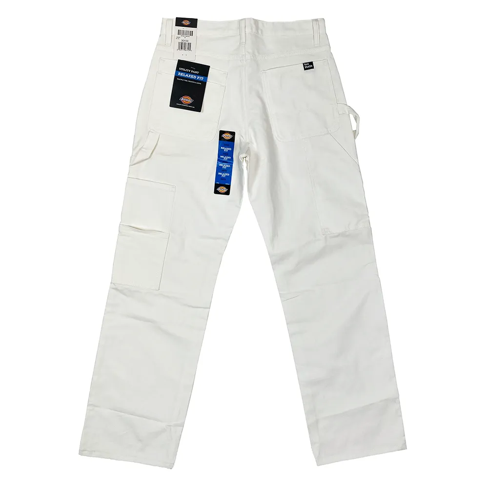 BLUETILE DICKIES RELAXED FIT UTILITY PANT WHITE