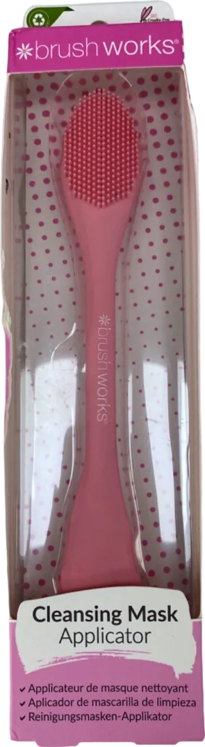 Brushworks Cleansing Mask Applicator Pink No Size