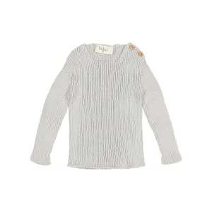 Buho Baby Sky Gray Rib Knit Sweater   Pant Set