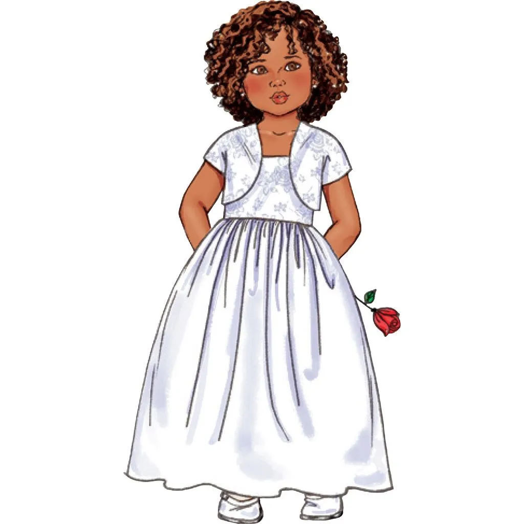Butterick Pattern B3351 Children's / Girls' Bolero Jacket and Dirndl Dresses