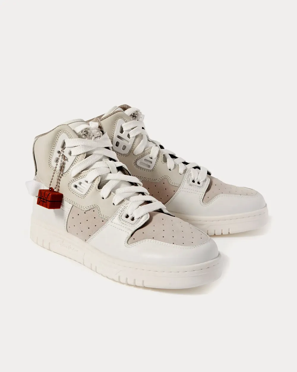 Buxeda White High Top Sneakers