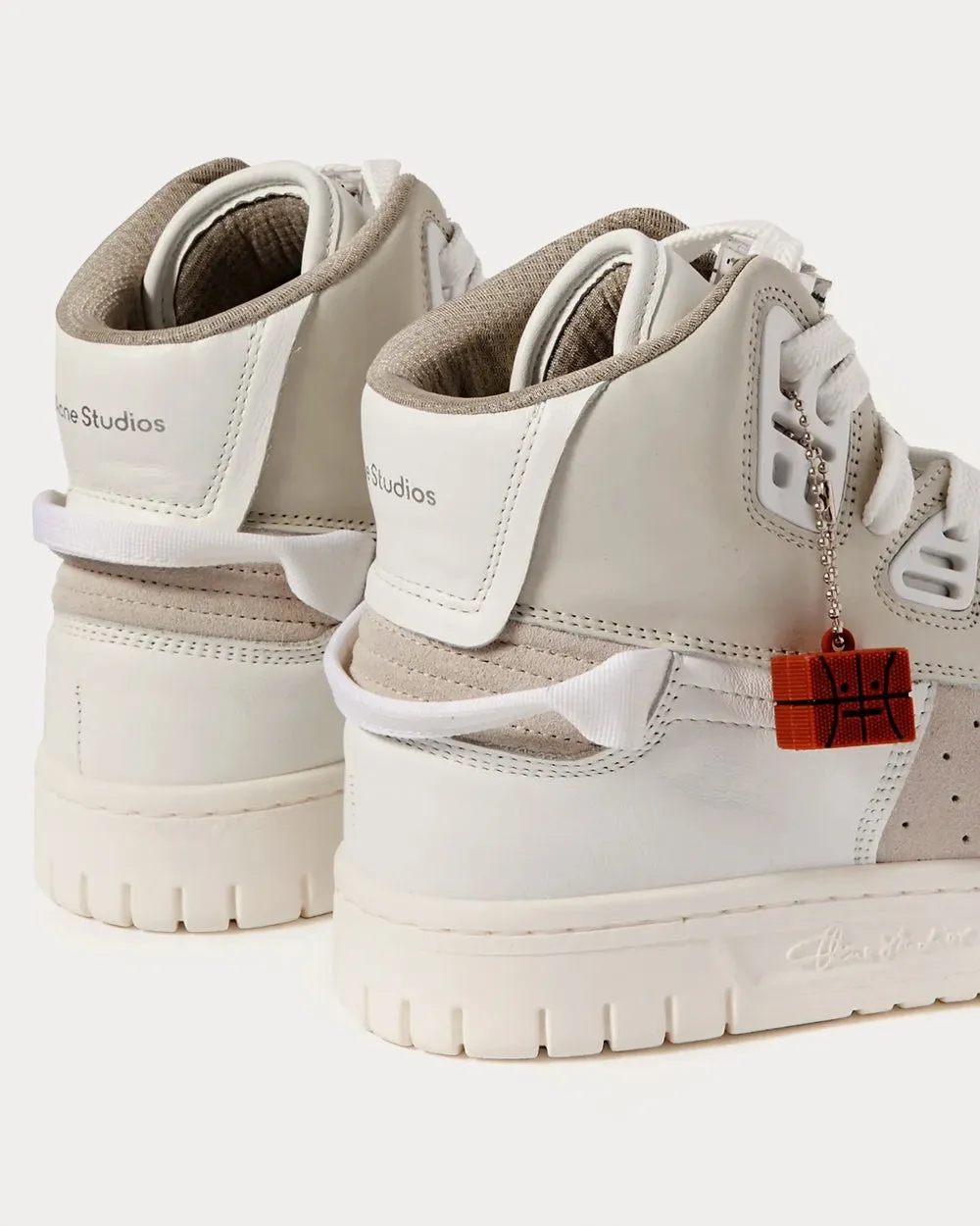 Buxeda White High Top Sneakers