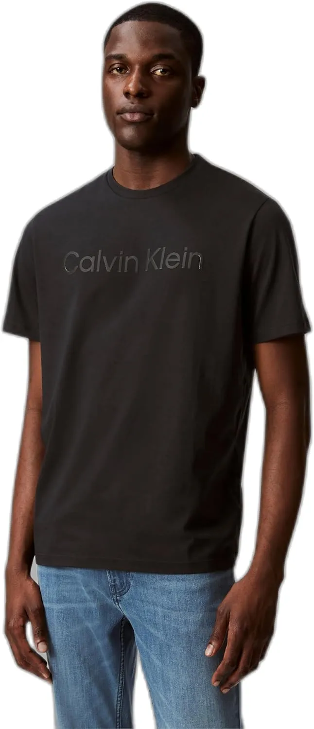Calvin Klein Men's Relaxed Fit CK Logo Crewneck T-Shirt