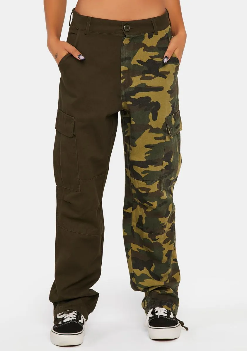 Camo Leveled Up Twill Cargo Pants
