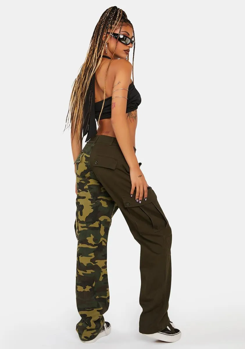 Camo Leveled Up Twill Cargo Pants
