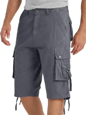 Cargo Shorts for Men Multi Pockets Mens Shorts Twill Below Knee 13 Inches Cotton Relaxed Fit Hiking Outdoor Work