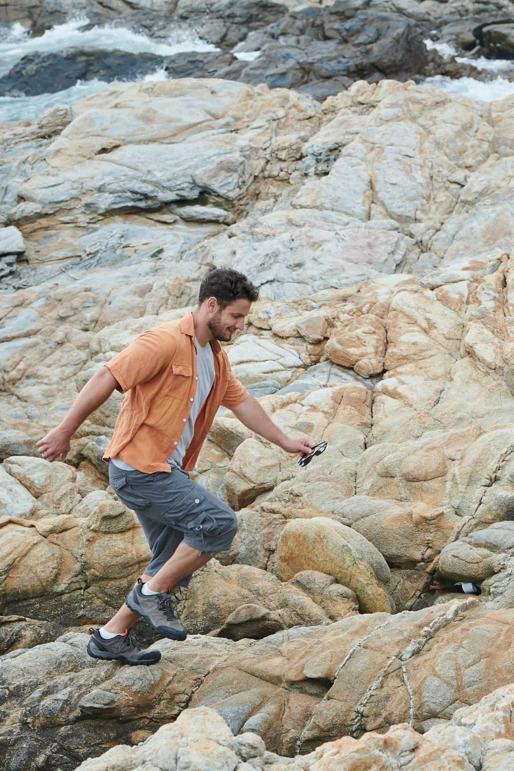Cargo Shorts for Men Multi Pockets Mens Shorts Twill Below Knee 13 Inches Cotton Relaxed Fit Hiking Outdoor Work