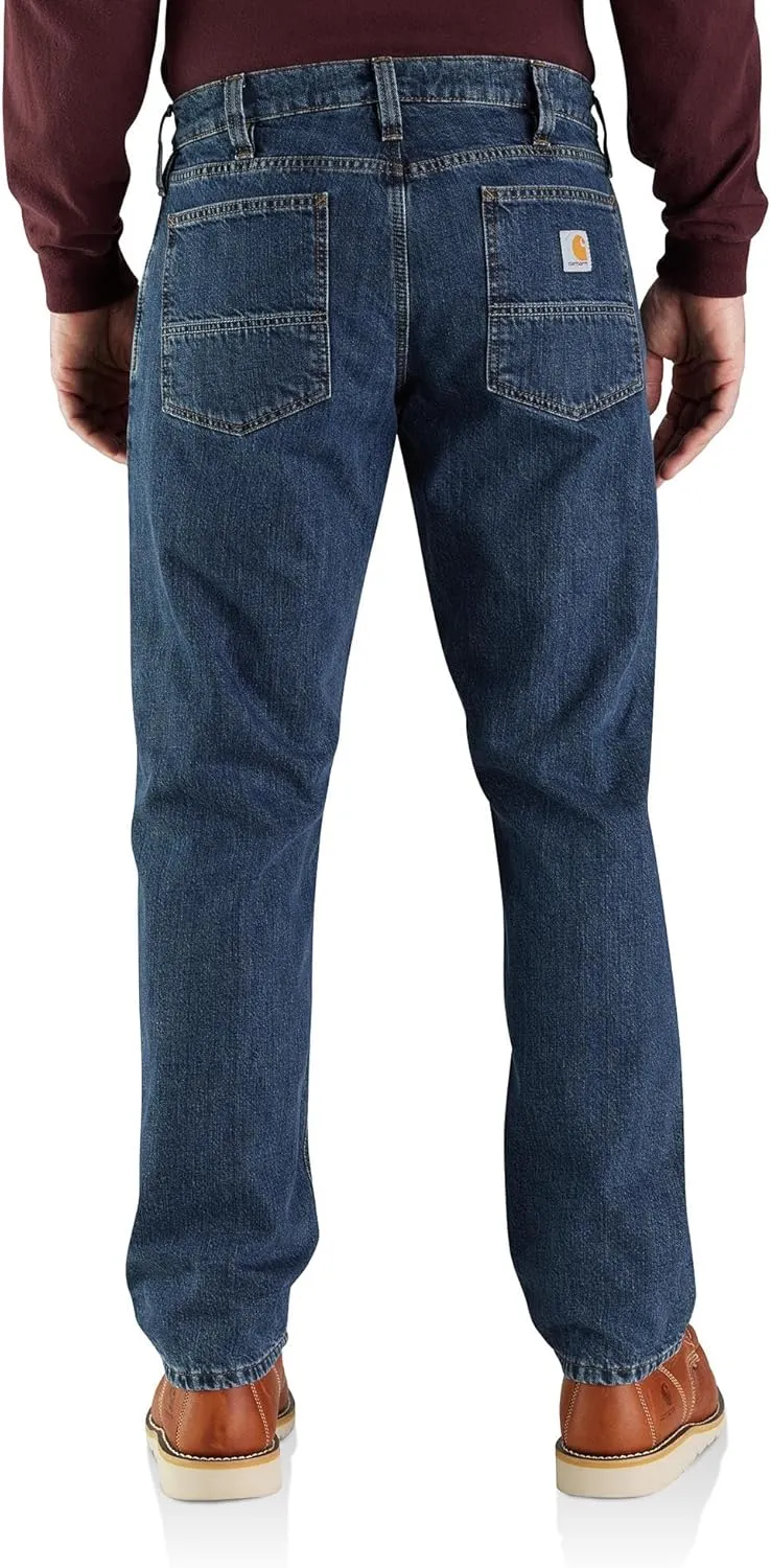 Carhartt Men's Relaxed Fit Flannel-Lined 5-Pocket Jean