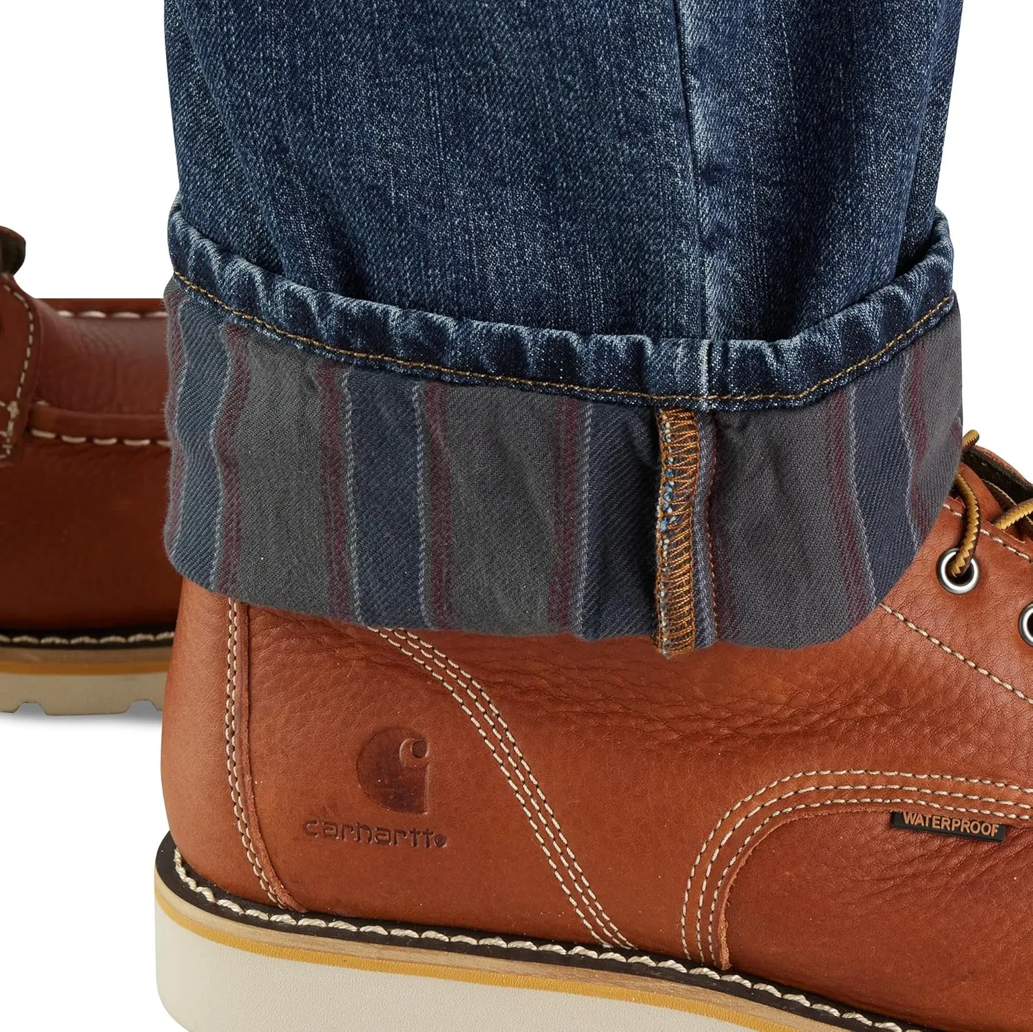 Carhartt Men's Relaxed Fit Flannel-Lined 5-Pocket Jean