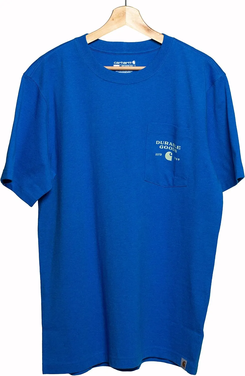 Carhartt Men's Relaxed Fit Heavyweight Short-Sleeve Pocket Logo Graphic T-Shirt