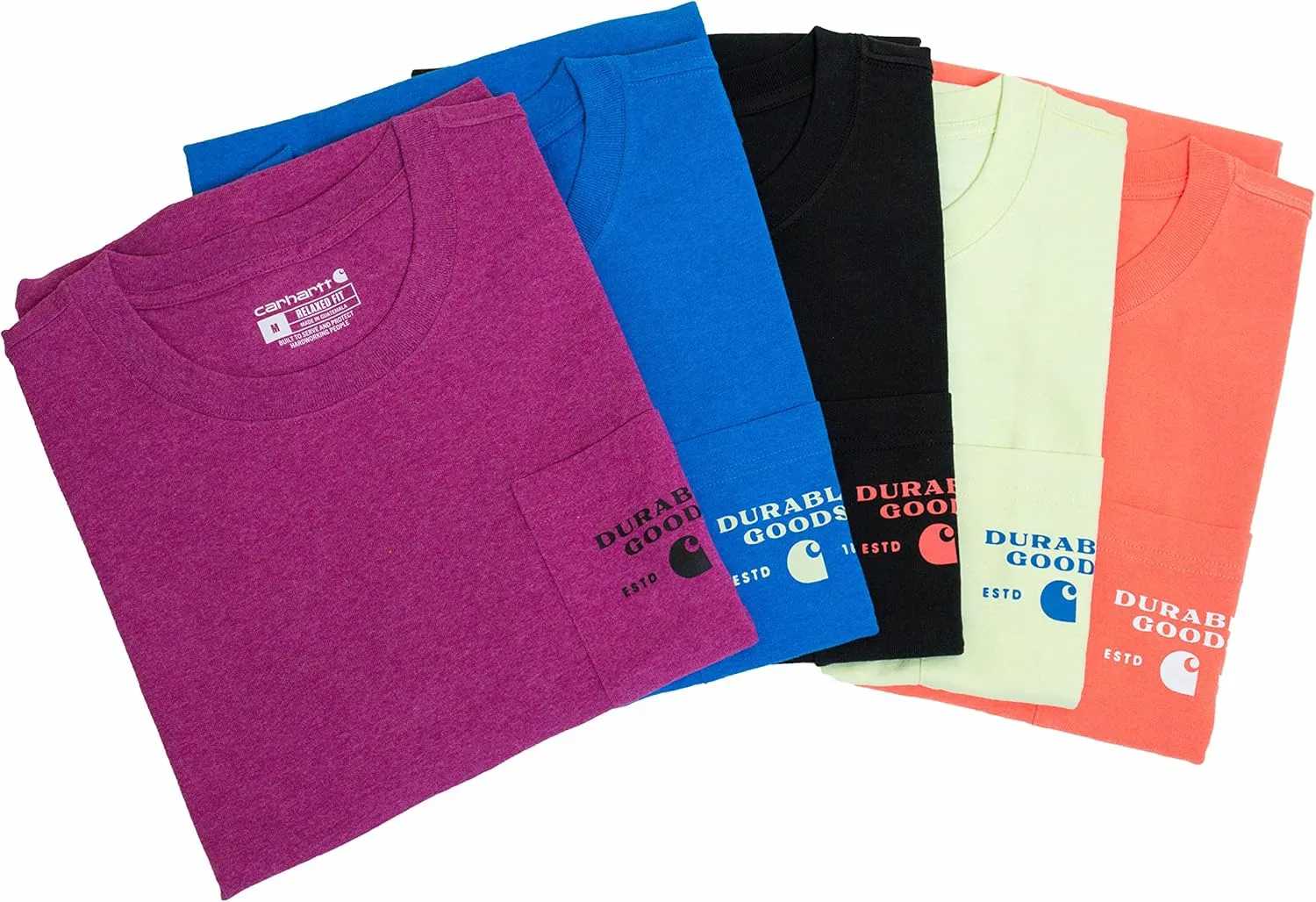 Carhartt Men's Relaxed Fit Heavyweight Short-Sleeve Pocket Logo Graphic T-Shirt