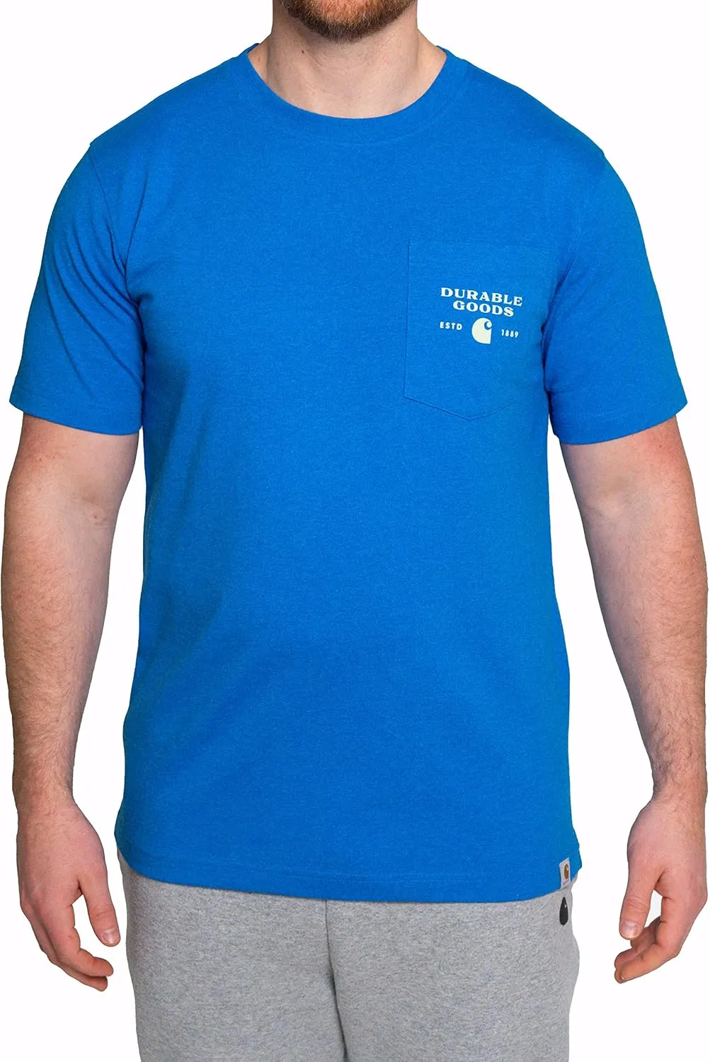 Carhartt Men's Relaxed Fit Heavyweight Short-Sleeve Pocket Logo Graphic T-Shirt