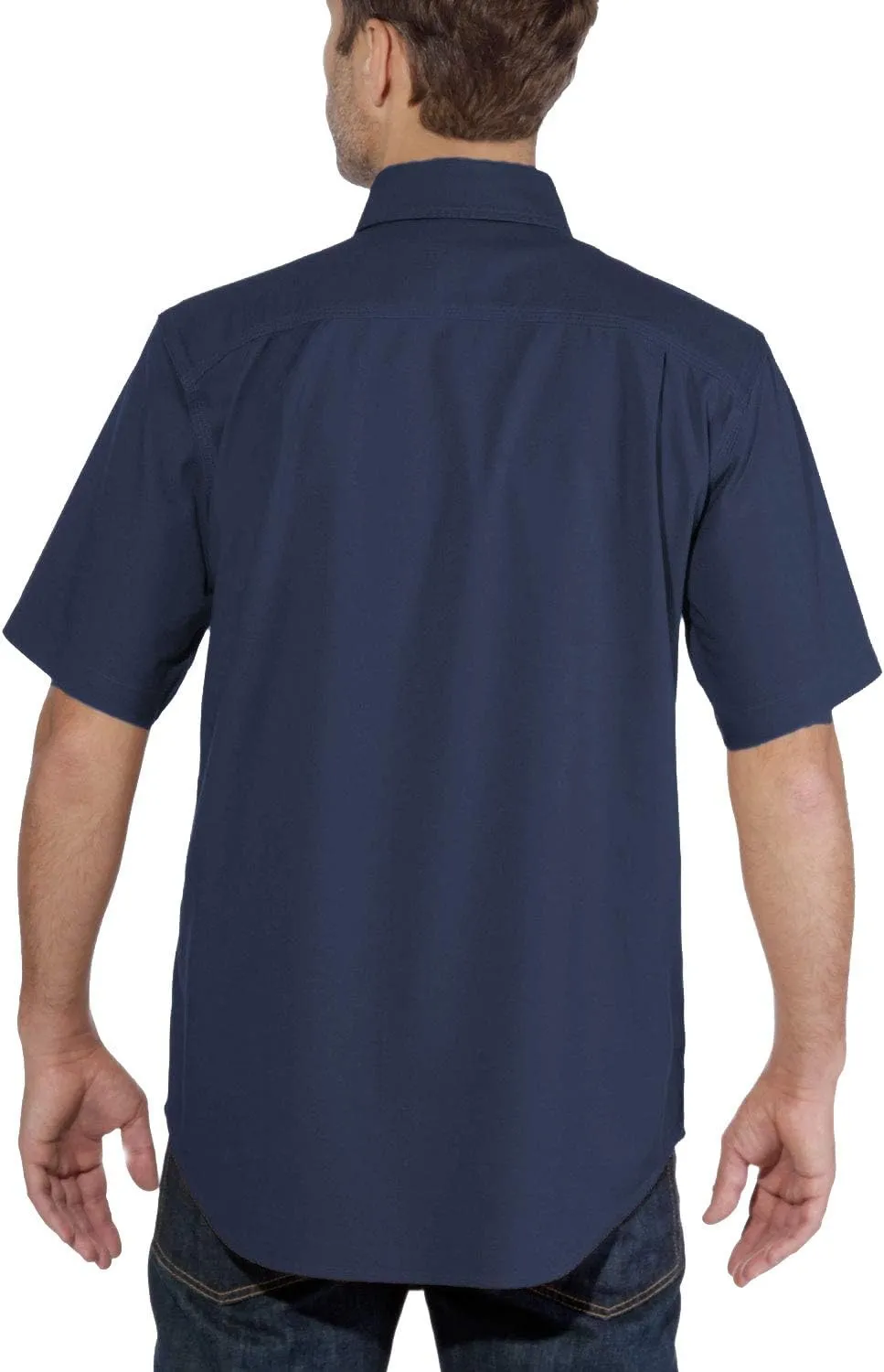 Carhartt Men's Rugged Flex Relaxed Fit Midweight Canvas Short-Sleeve Shirt
