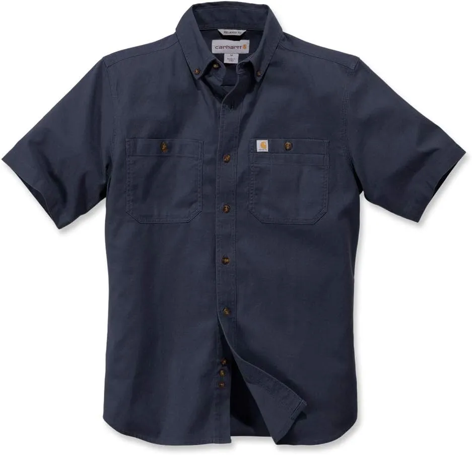 Carhartt Men's Rugged Flex Relaxed Fit Midweight Canvas Short-Sleeve Shirt