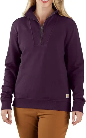 Carhartt Women's Plus Size Tencel Fiber Series Relaxed Fit 1/2 Zip Sweatshirt