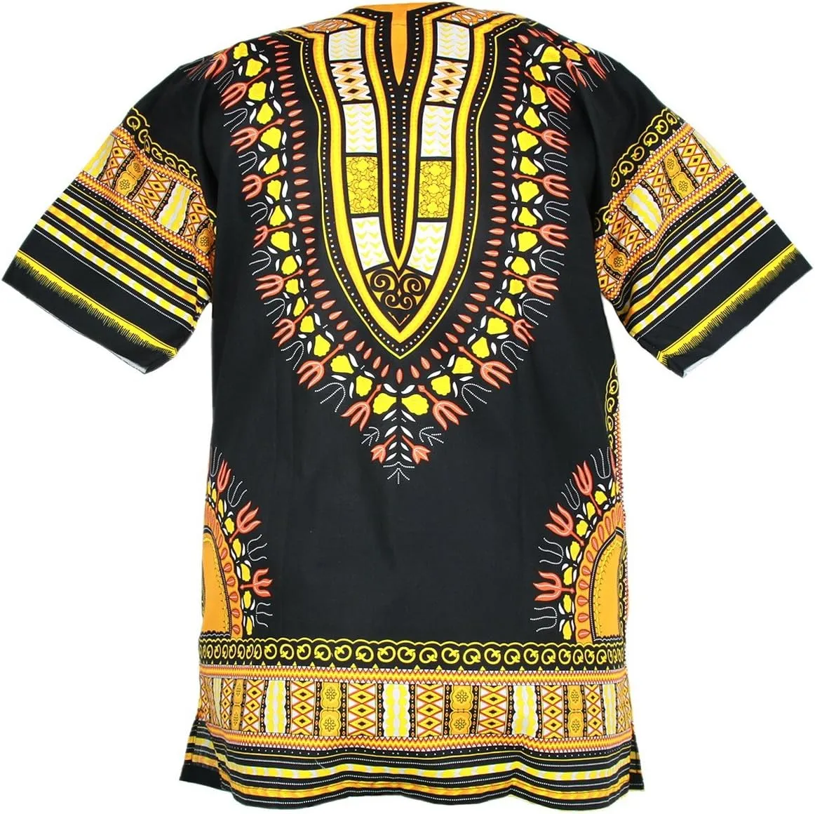CHAINUPON African Dashiki Cotton Shirt Men Women Festival Boho Hippie 60's 70's Bohemian