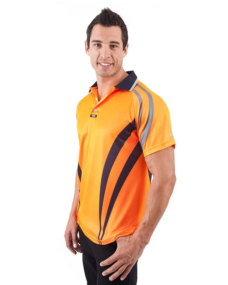 Charger Airwear Polo Shirt SS - Orange/Navy