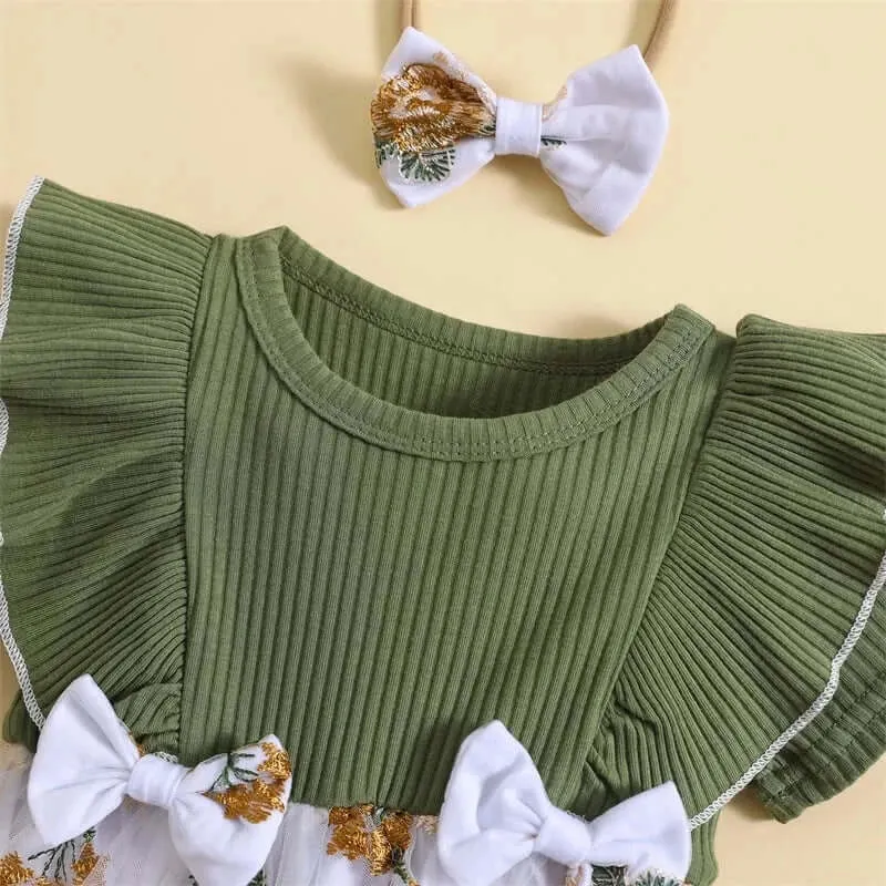 Charlotte Ruffle Romper Dress