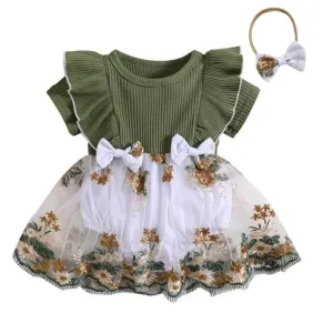 Charlotte Ruffle Romper Dress