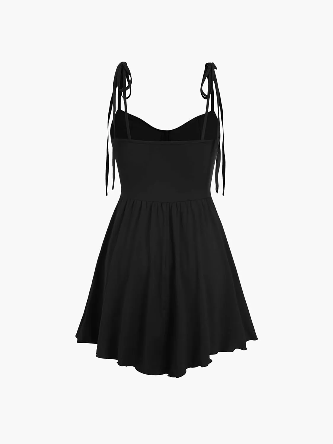 CIDER Womens Cowl Neck Tie up Mini Dresses Sleeveless Ruched A Line Corset Short Formal Party Wedding Guest Club Dress