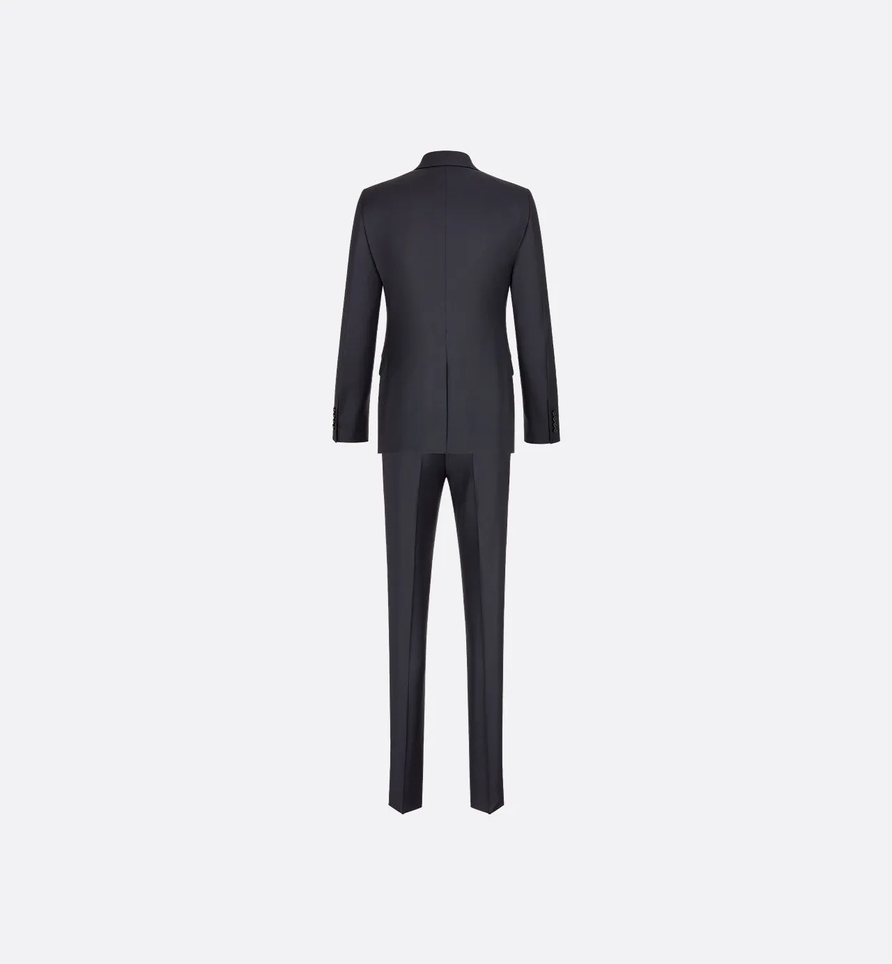 Classic Suit Navy Blue Virgin Wool Twill