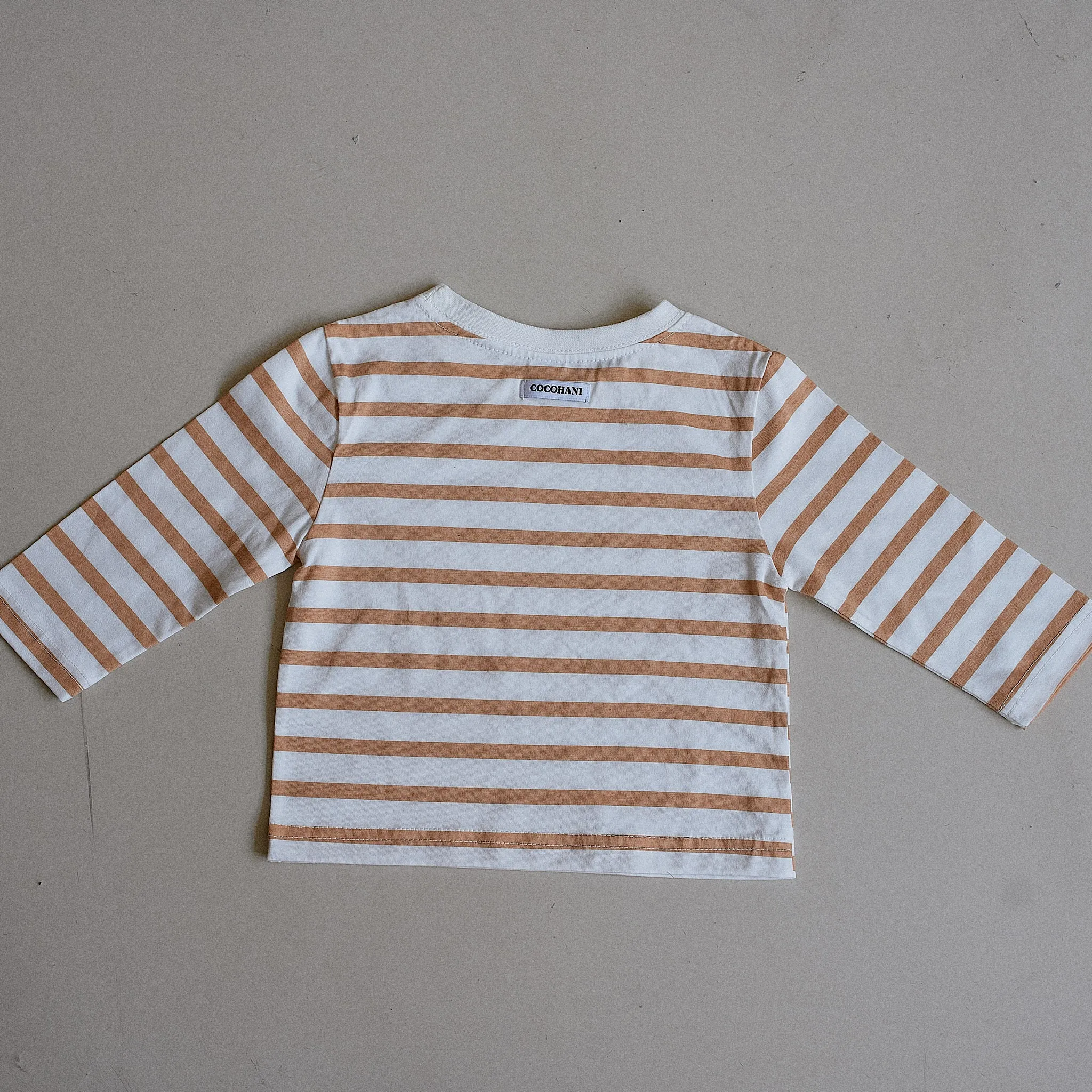 (COCOHANI) Kids Striped Long-Sleeve T-Shirt (3 Colors)