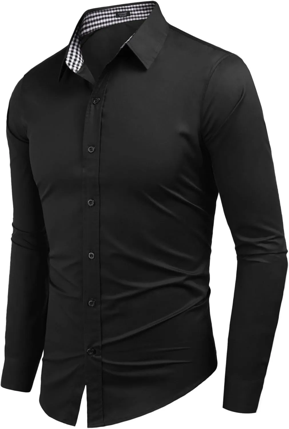 COOFANDY Men's Business Dress Shirt Long Sleeve Slim Fit Casual Button Down Shirt