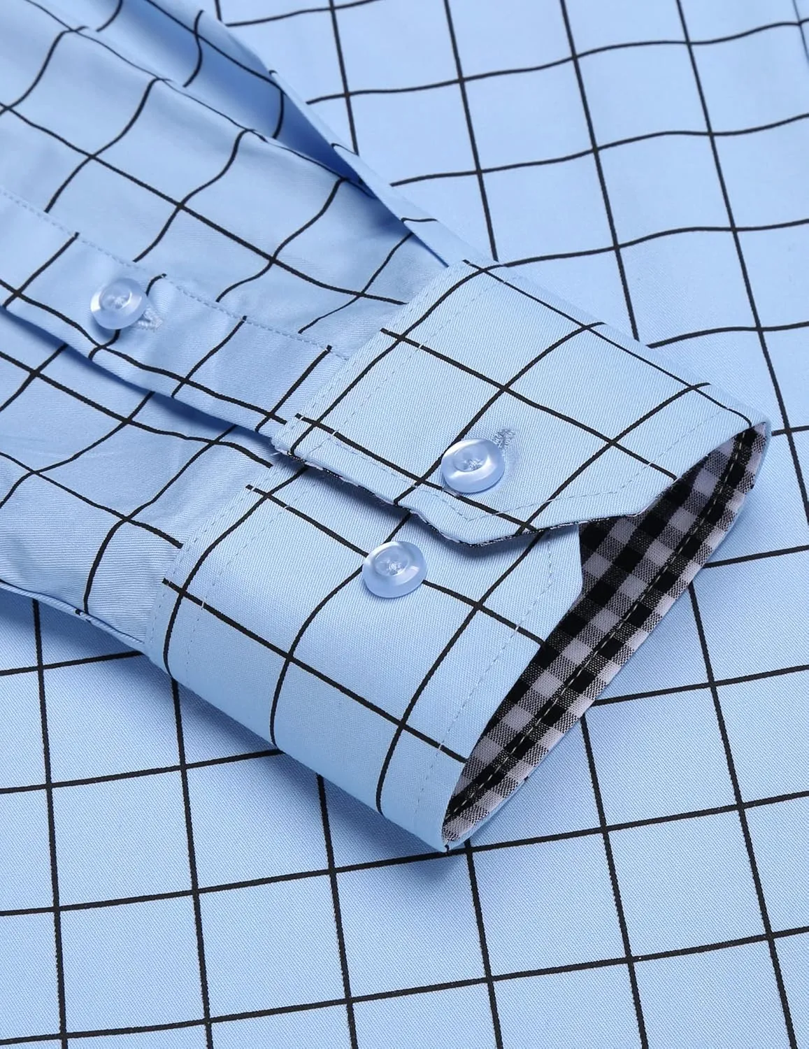 COOFANDY Men's Business Dress Shirt Long Sleeve Slim Fit Casual Button Down Shirt