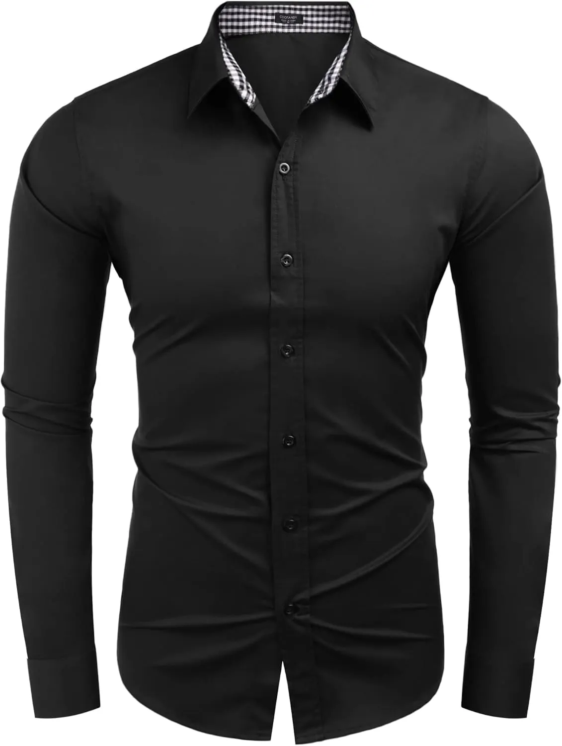 COOFANDY Men's Business Dress Shirt Long Sleeve Slim Fit Casual Button Down Shirt