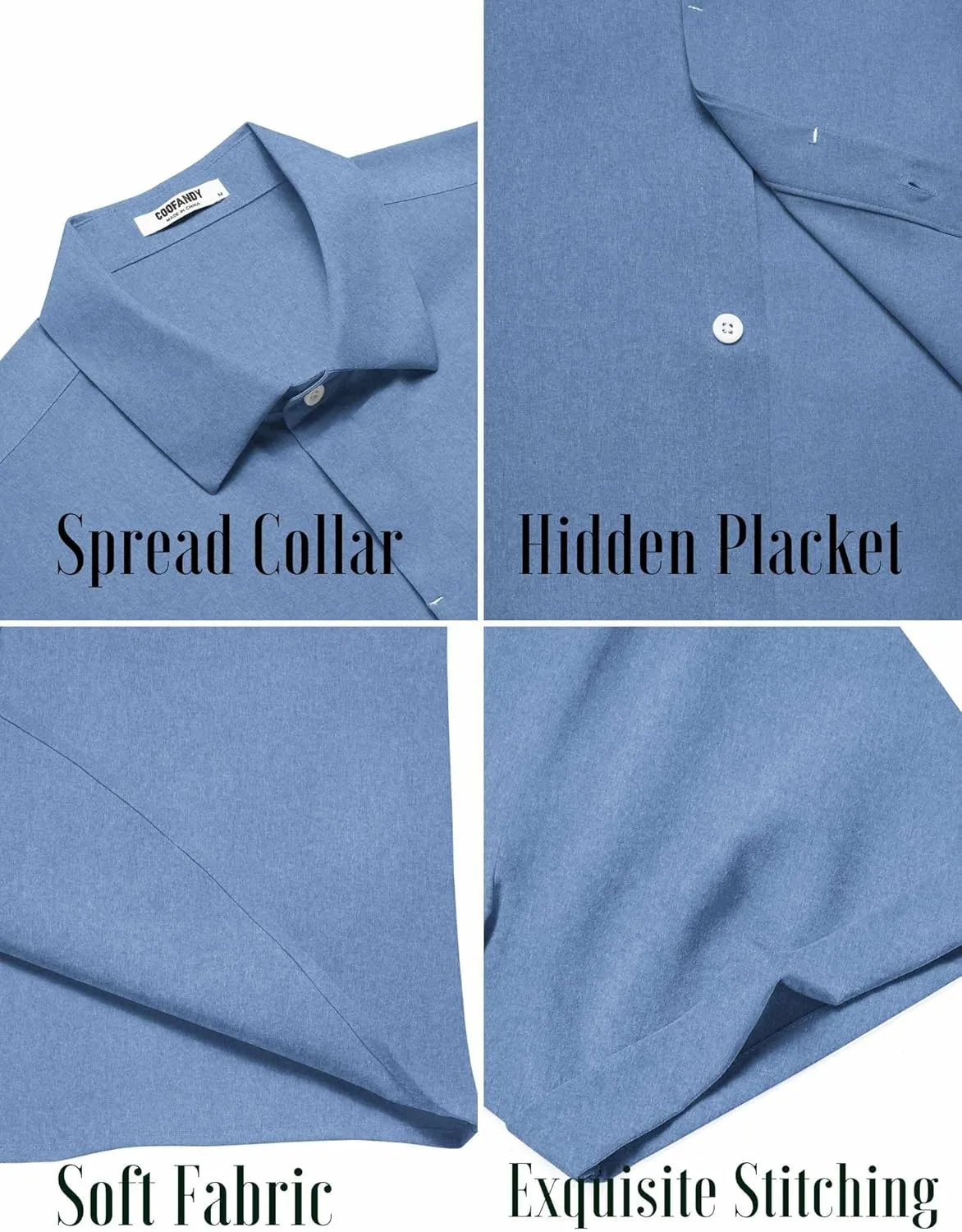COOFANDY Mens Button Down Shirts Short Sleeve Casual Summer Beach Shirts for Men Vacation Wedding Linen Shirt
