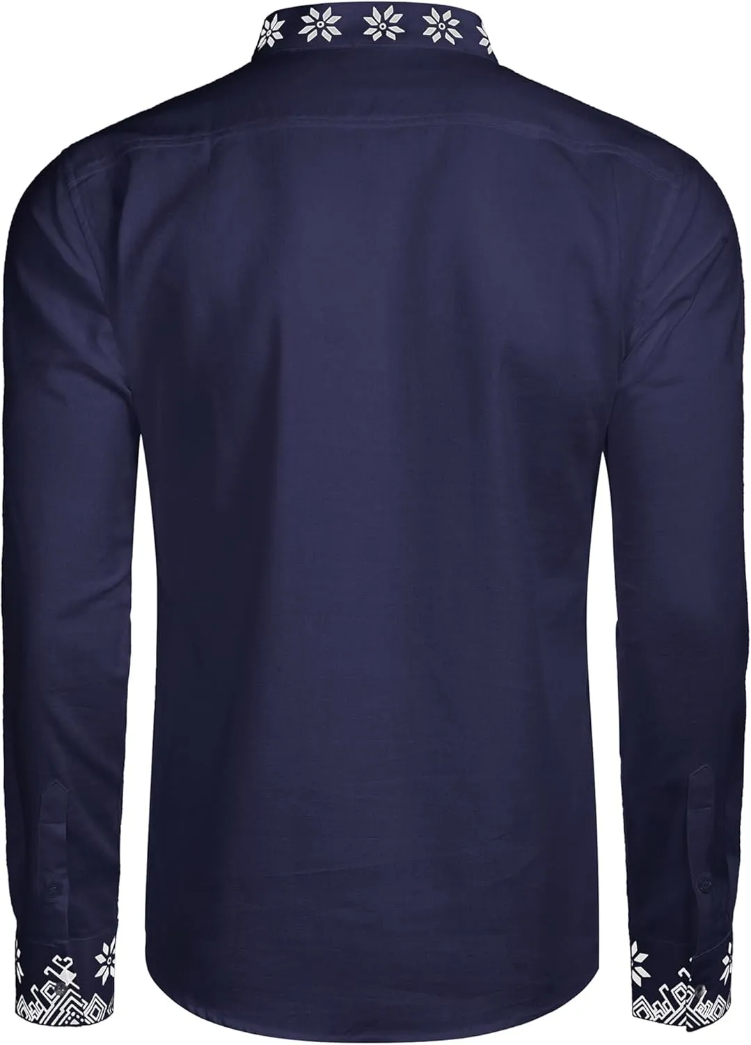 COOFANDY Men's Henley Shirt Vyshyvanka Long Sleeve African Print Shirts Casual Zip Up Cotton Linen Beach Hippie Shirt