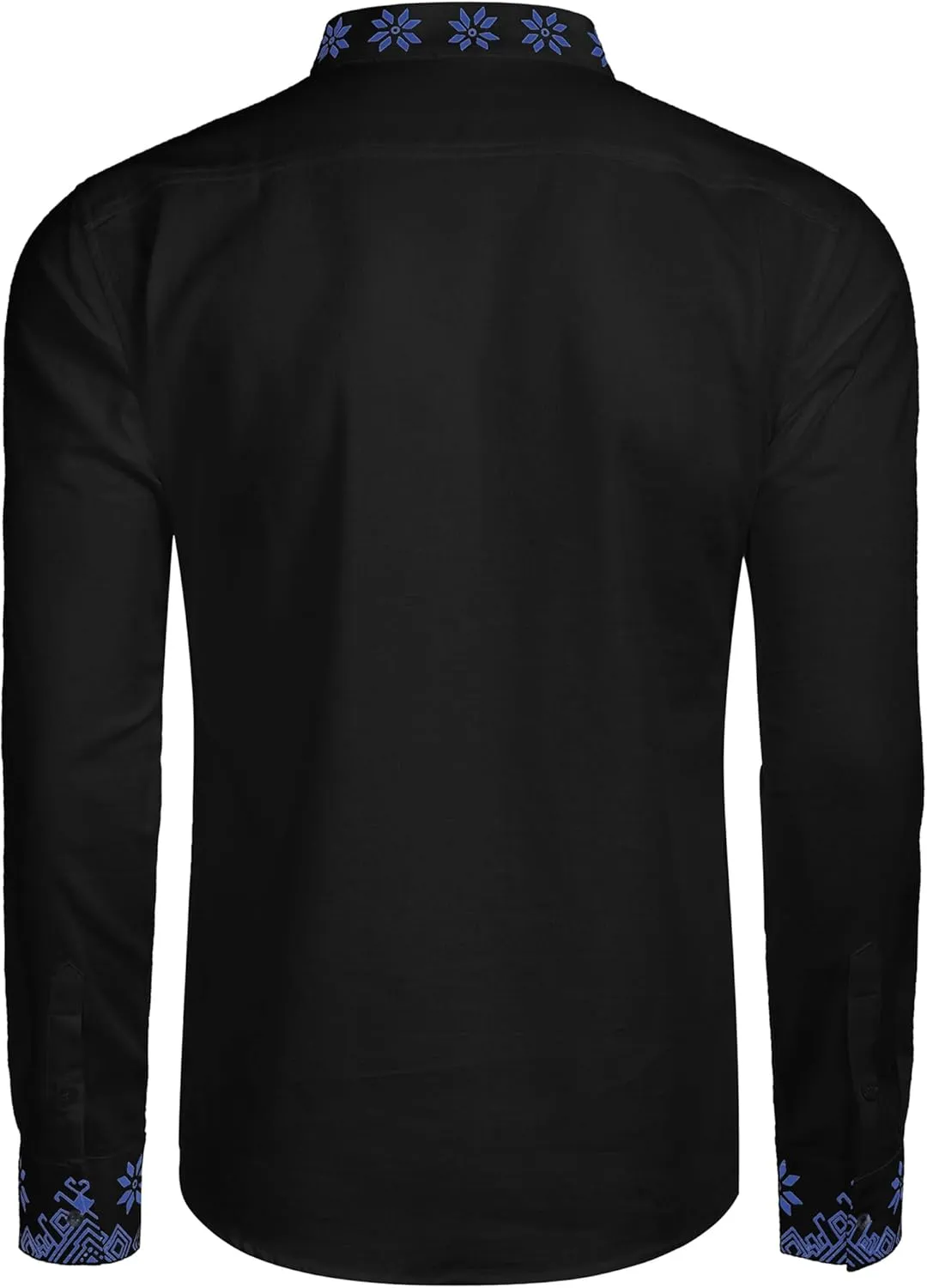 COOFANDY Men's Henley Shirt Vyshyvanka Long Sleeve African Print Shirts Casual Zip Up Cotton Linen Beach Hippie Shirt