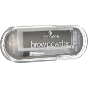 Cosmetics Eyebrow powder set Eyebrow makeup set Stylist Duo 02 Dark And Deep, Essence