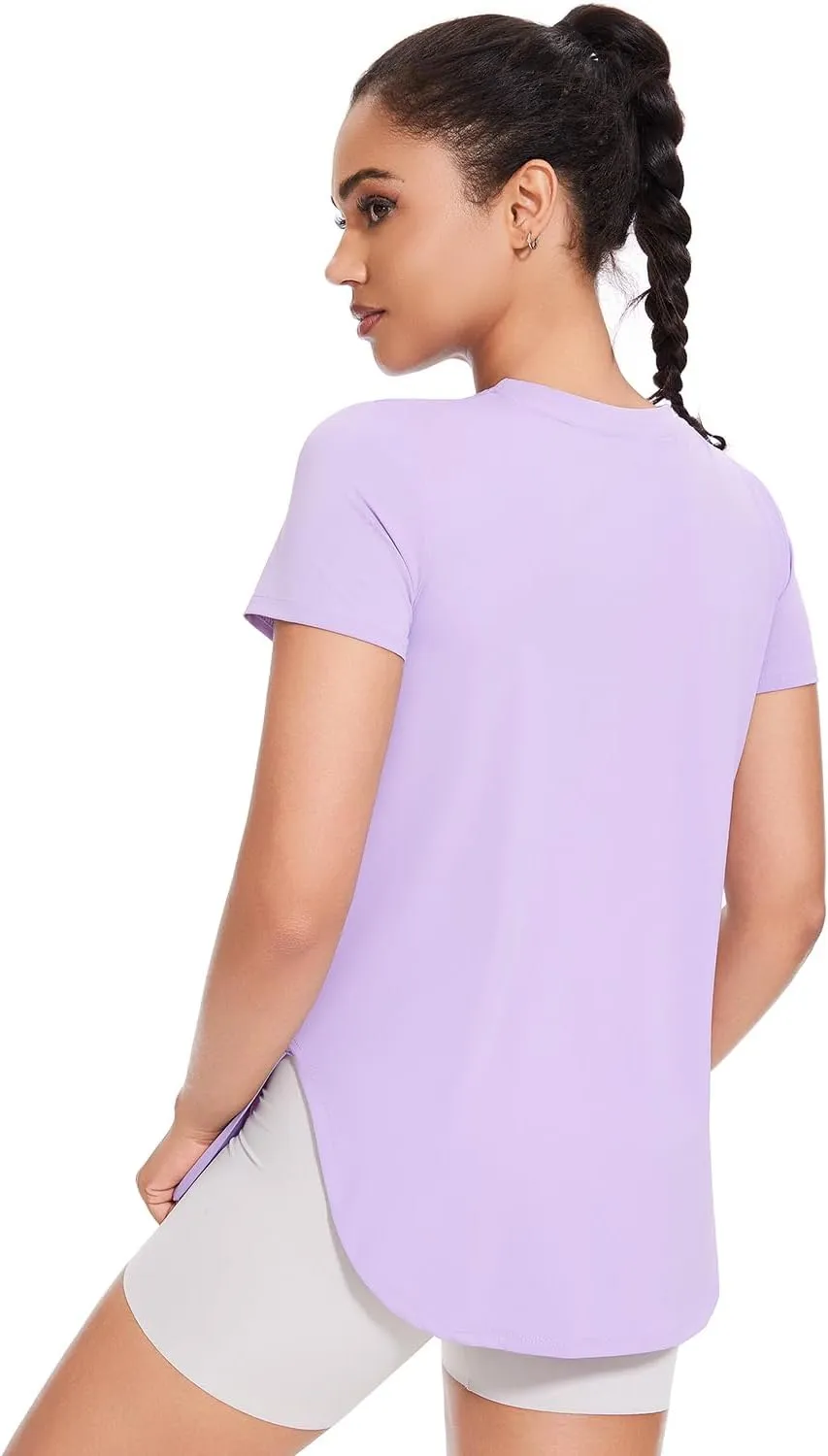 Cosy Pyro 4-Pack Workout Tops for Women UPF 50  Yoga Shirts Short Sleeve Athletic T-Shirts Quick Dry Running Gym Tee