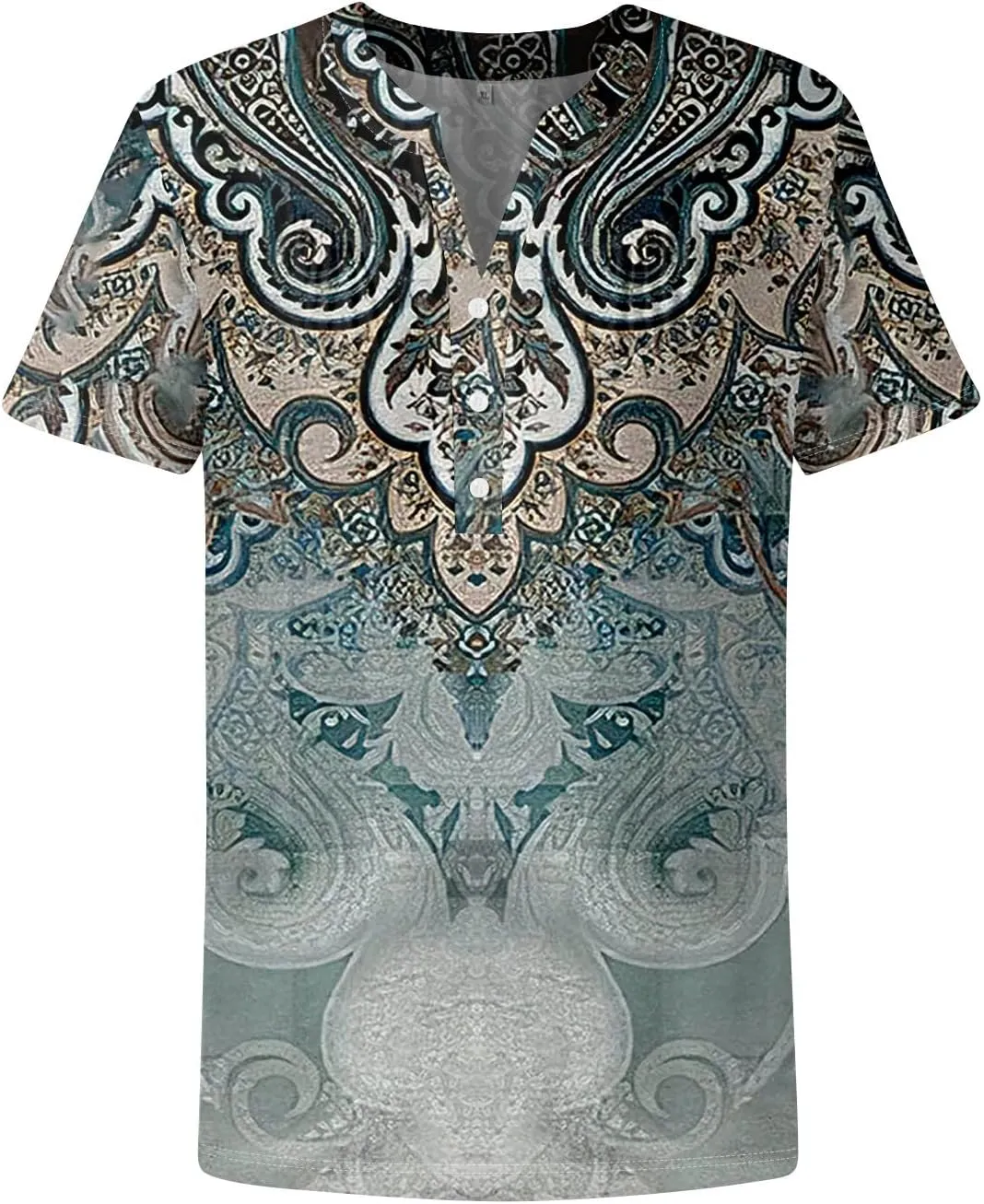 COTECRAM Summer Tops for Women 2025 Trendy V Neck Short Sleeve Tshirts Business Casual Basic Tee Loose Fit Boho Floral Shirts