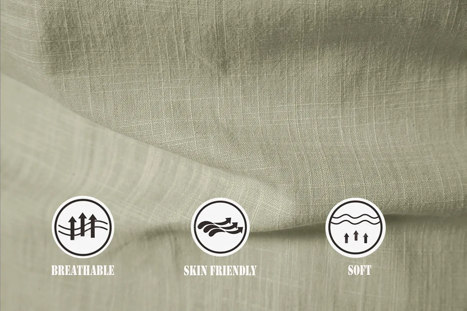 Cotton Linen Shirts for Men Lightweight Casual Long Sleeve Henley Beach Hawaiian Tops