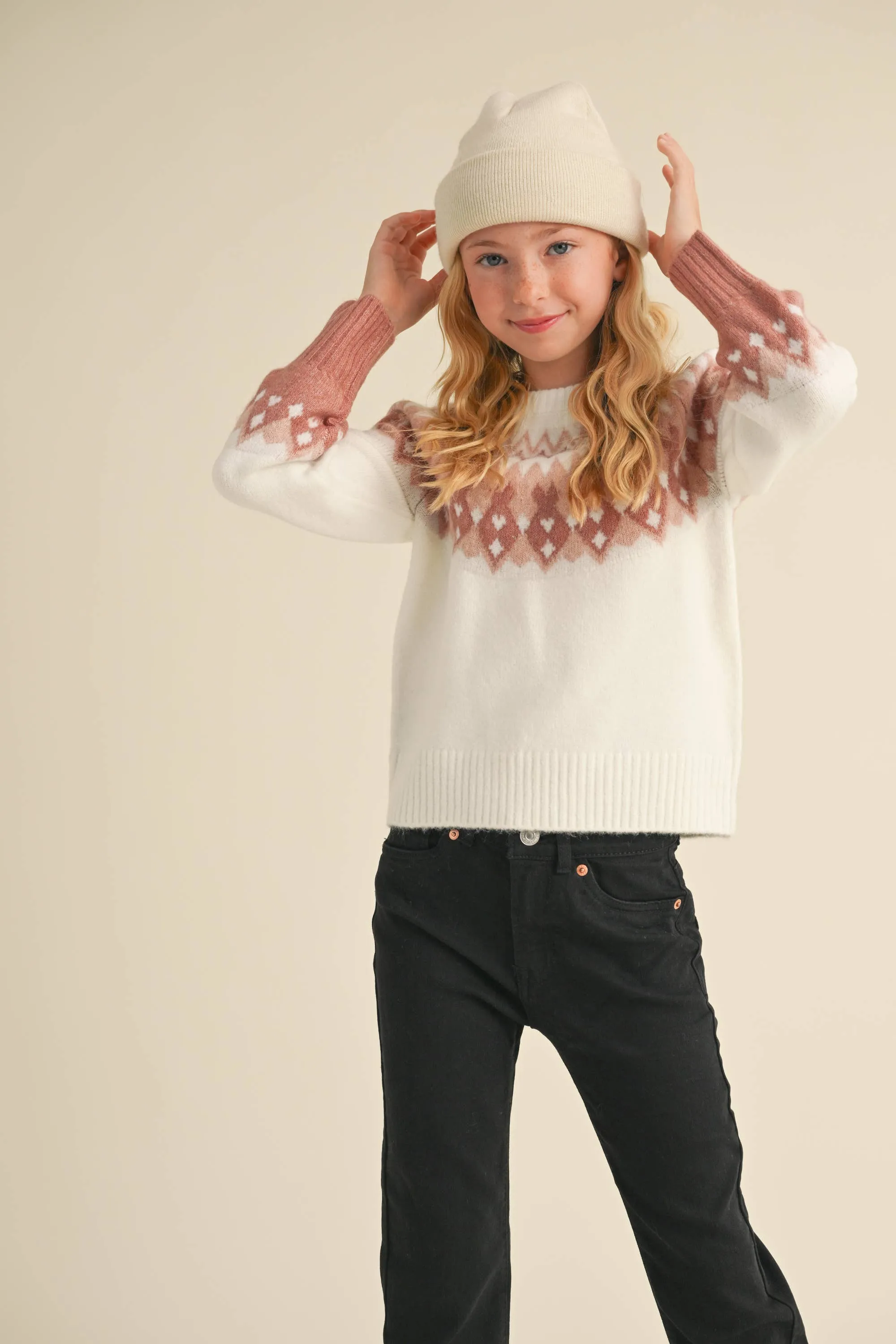 Crew Neck Raglan Sweater