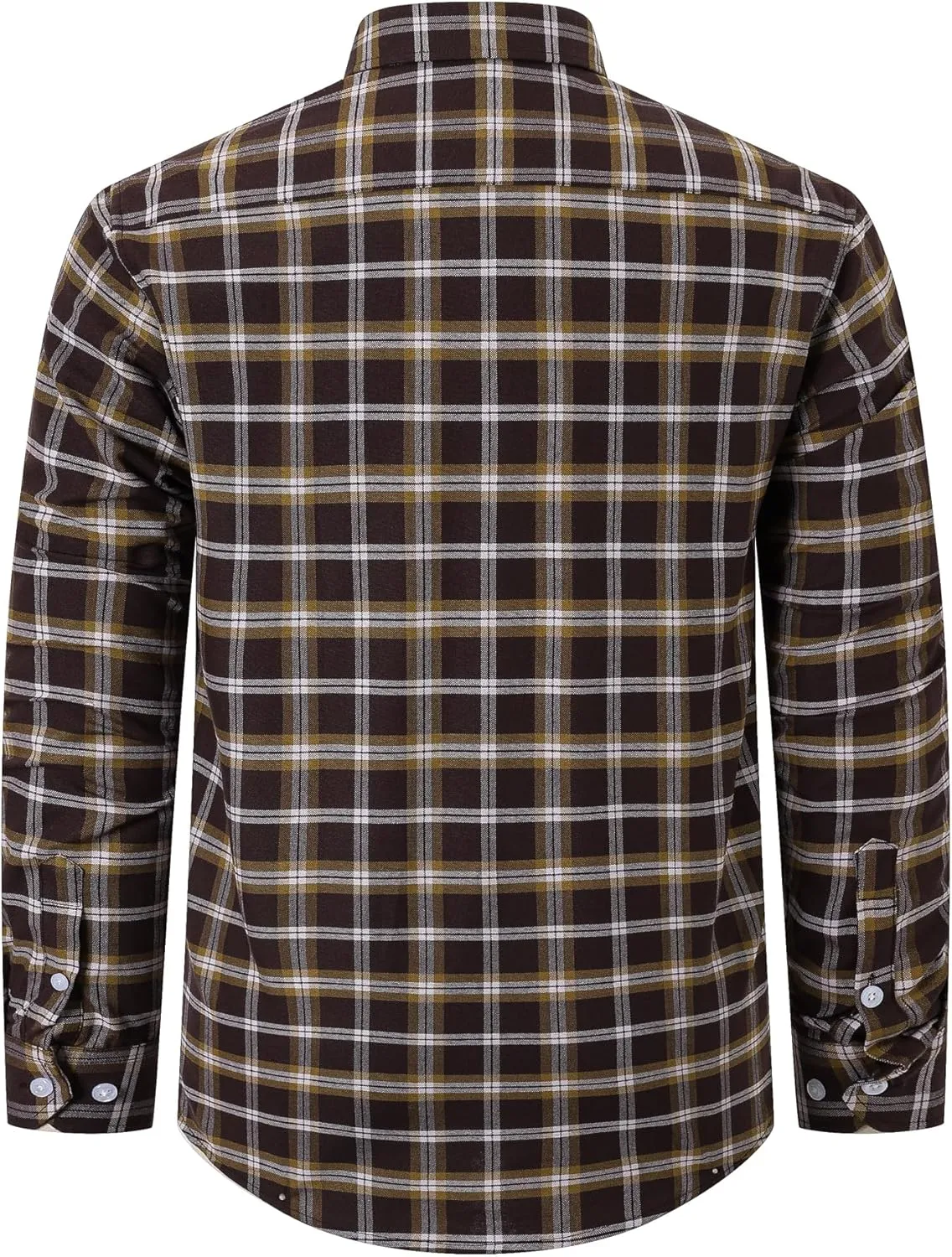 Cromoncent Mens Long Sleeve Oxford Button Down Shirts Casual Dress Shirt for Men,100% Cotton,Plaid/Stripes Shirts
