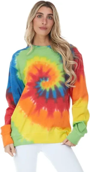 DARESAY Tie Dye Fleece Womens Sweatshirts, Pullover Sweaters - sizes up to 5XL